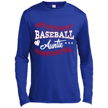 Load image into Gallery viewer, Baseball Auntie Softball Auntie Funny Gift For Mother’s Day - Canvas Long Sleeve T-Shirt