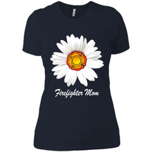 Load image into Gallery viewer, Daisy Firefighter Mom Funny Firefighter Gift Women Sweatshirt On Mother’s Day, Birthday - Ladies' Boyfriend T-Shirt