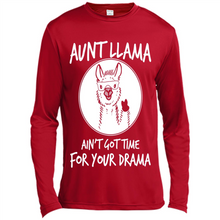 Load image into Gallery viewer, Aunt Llama – Ain’t Got Time For Your Drama – Best Mother’s Day Gift For Auntie - Canvas Long Sleeve T-Shirt