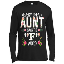 Load image into Gallery viewer, Every Great Aunt Says The F Word mother’s day Gift For Auntie - Canvas Long Sleeve T-Shirt