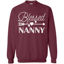 Load image into Gallery viewer, Blessed Nanny Christmas Mother’s Day Birthday Grandma - Sweatshirt