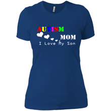 Load image into Gallery viewer, Autism mon t shirt Mothers Day - Ladies' Boyfriend T-Shirt