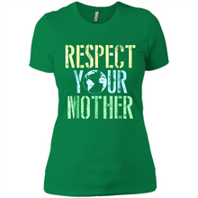 Load image into Gallery viewer, Earth Day Shirt Respect Your Mother Vintage - Ladies' Boyfriend T-Shirt