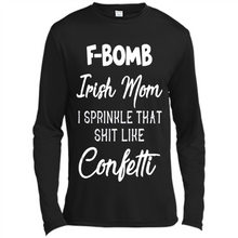 Load image into Gallery viewer, F-Bomb Irish mom I sprinkle that shit like confetti - Canvas Long Sleeve T-Shirt