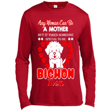 Load image into Gallery viewer, Any Woman Can Be A Mother But It Takes Someone Bichon Mom - Canvas Long Sleeve T-Shirt