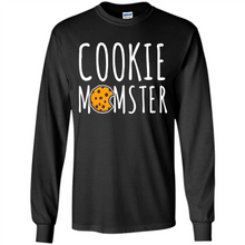 Load image into Gallery viewer, Cookie Momster shirt Mother’s day shirt Baking mom - Long Sleeve T-Shirt