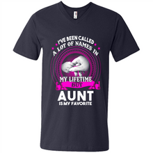 Load image into Gallery viewer, Aunt Is My Favorite Name Sweatshirt Mother’s Day Best Gift - Men's V-Neck
