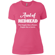 Load image into Gallery viewer, Aunt Of Redhead Definition Funny For Aunt On mother’s day - Ladies' Boyfriend T-Shirt