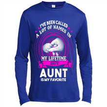 Load image into Gallery viewer, Aunt Is My Favorite Name Sweatshirt Mother’s Day Best Gift - Canvas Long Sleeve T-Shirt