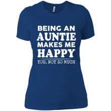Load image into Gallery viewer, Being An Auntie Makes Me Happy, You Not So Much Funny mother’s day Gift - Ladies' Boyfriend T-Shirt