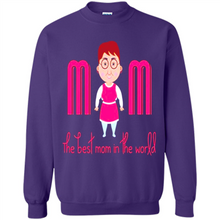 Load image into Gallery viewer, Best Mom World Cartoon Mother’s Day - Sweatshirt