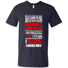 Load image into Gallery viewer, BASEBALL MOM, NEVER GIVE UP Mother’s Day - Men's V-Neck