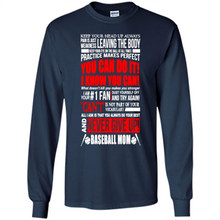 Load image into Gallery viewer, BASEBALL MOM, NEVER GIVE UP Mother’s Day - Long Sleeve T-Shirt