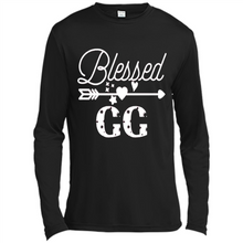 Load image into Gallery viewer, Blessed GG Christmas Mother’s Day Birthday Grandma - Canvas Long Sleeve T-Shirt