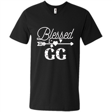 Load image into Gallery viewer, Blessed GG Christmas Mother’s Day Birthday Grandma - Men's V-Neck