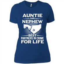 Load image into Gallery viewer, Auntie And Nephew – Best Partners In Crime For Life, Best mother’s day - Ladies' Boyfriend T-Shirt