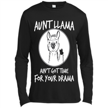 Load image into Gallery viewer, Aunt Llama – Ain’t Got Time For Your Drama – Best Mother’s Day Gift For Auntie - Canvas Long Sleeve T-Shirt