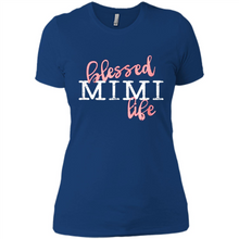 Load image into Gallery viewer, Blessed Mimi Life Shirt Gift for Grandma Mother’s Day - Ladies' Boyfriend T-Shirt