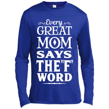 Load image into Gallery viewer, Every Great Mom Says The F Word Mother’s Day - Canvas Long Sleeve T-Shirt