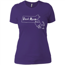 Load image into Gallery viewer, Best Mom Ever Shirt Massachusetts Mothers Day - Ladies' Boyfriend T-Shirt