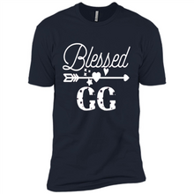 Load image into Gallery viewer, Blessed GG Christmas Mother’s Day Birthday Grandma - Premium Short Sleeve T-Shirt