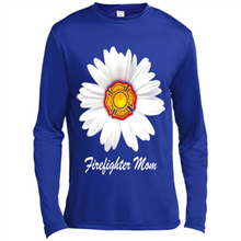 Load image into Gallery viewer, Daisy Firefighter Mom Funny Firefighter Gift Women Sweatshirt On Mother’s Day, Birthday - Canvas Long Sleeve T-Shirt
