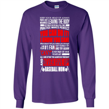 Load image into Gallery viewer, BASEBALL MOM, NEVER GIVE UP Mother’s Day - Long Sleeve T-Shirt