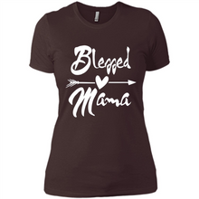 Load image into Gallery viewer, Blessed Mama – Funny And Novelty Gift On Mother’s Day - Ladies' Boyfriend T-Shirt