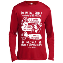 Load image into Gallery viewer, Always Remember Daughter Mom Viking - Canvas Long Sleeve T-Shirt