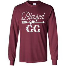 Load image into Gallery viewer, Blessed GG Christmas Mother’s Day Birthday Grandma - Long Sleeve T-Shirt
