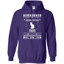 Load image into Gallery viewer, Cats T Shirt Hoodie Merry Catmas Mom Mother’s Day - Hoodie
