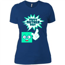 Load image into Gallery viewer, Cute Emoji With Heart Balloon Happy Mother Day - Ladies' Boyfriend T-Shirt
