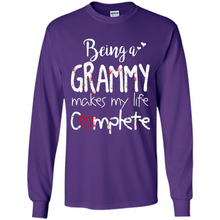 Load image into Gallery viewer, Being A Grandmy Makes My Life Complete – Memorable Mother’s Day Gift For Grandmother - Long Sleeve T-Shirt